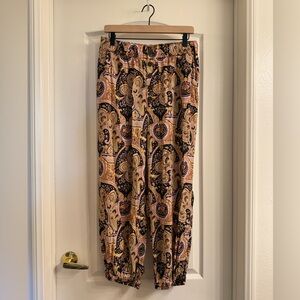 Anthropologie Multicolor Paisley Pants